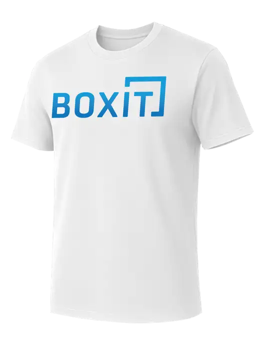 Allmade Bright White Organic Cotton Tee w/BoxIt logo