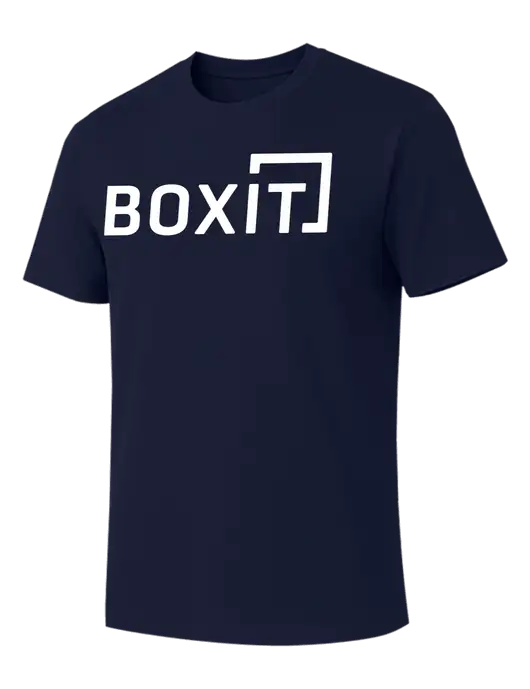 Allmade Dark Navy Organic Cotton Tee w/BoxIt logo