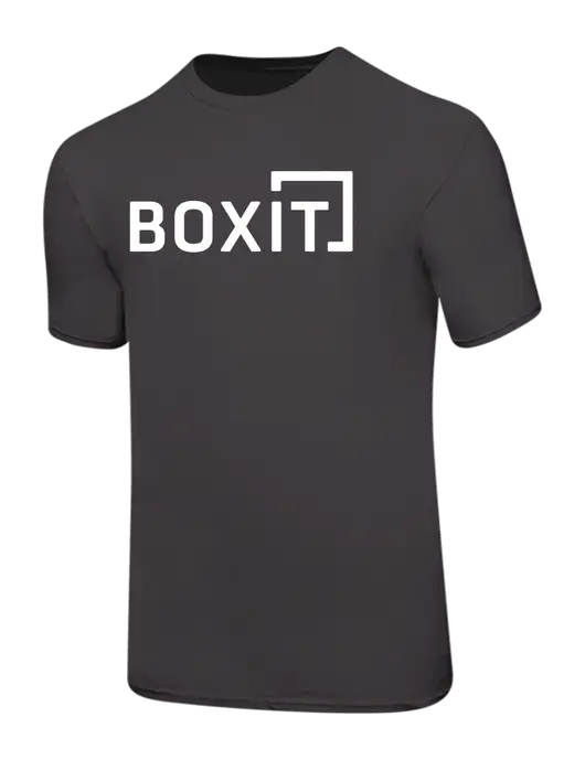 Ring Spun Charcoal 4.5 oz T-Shirt w/BoxIt logo