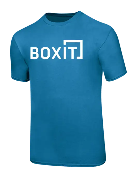 Ring Spun Sapphire 4.5 oz T-Shirt w/BoxIt logo