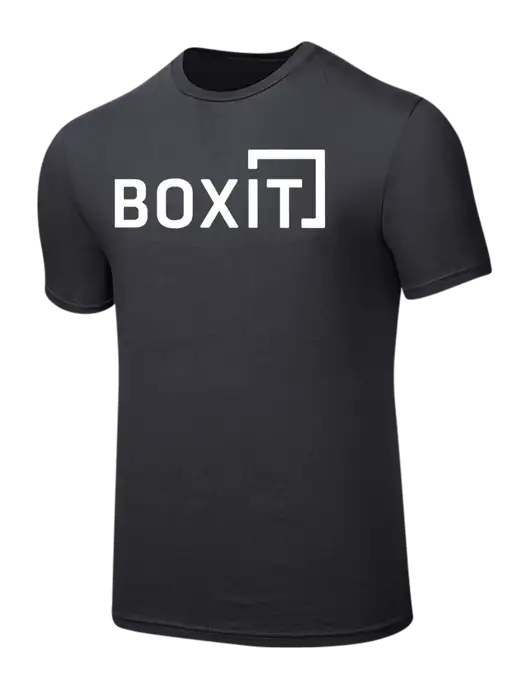 Seriously Soft Charcoal T-Shirt w/BoxIt logo