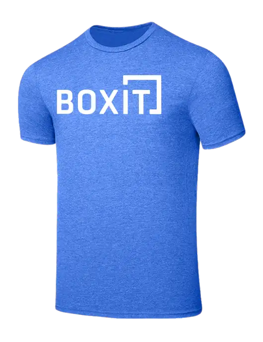 Seriously Soft Heathered Royal T-Shirt w/BoxIt logo