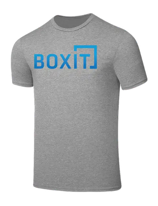 Seriously Soft Light Heather Grey T-Shirt w/BoxIt logo