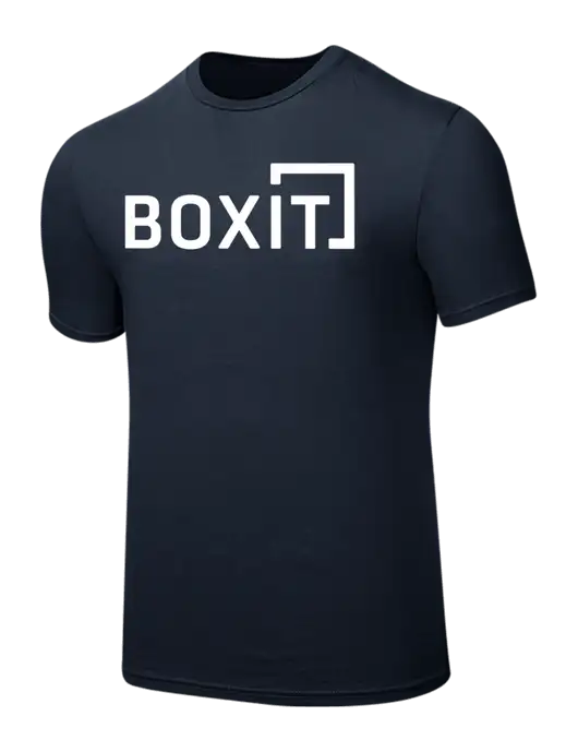 Seriously Soft Navy T-Shirt w/BoxIt logo