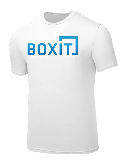 Seriously Soft White T-Shirt w/BoxIt logo