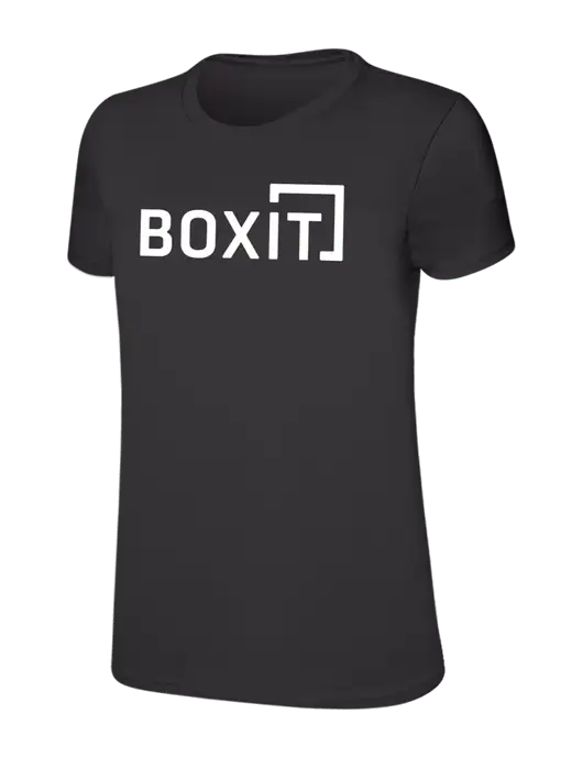 Womens Ring Spun Charcoal 4.5 oz T-Shirt w/BoxIt logo