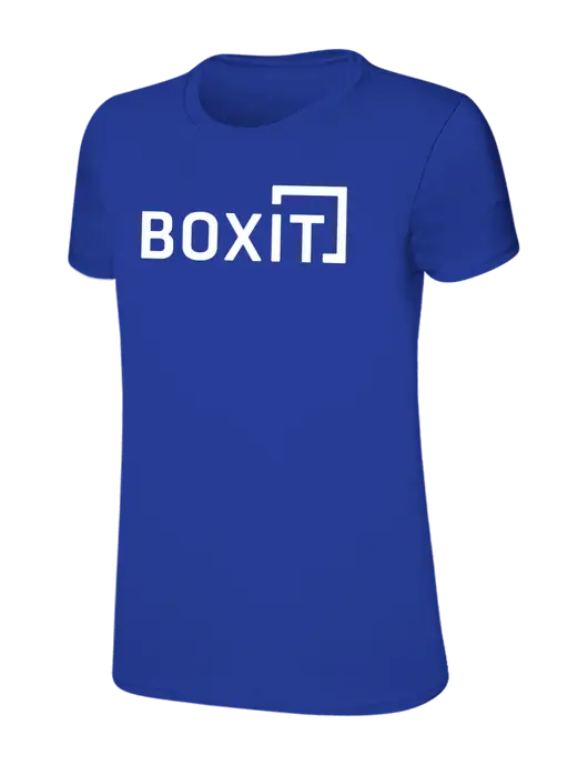Womens Ring Spun Royal 4.5 oz T-Shirt w/BoxIt logo