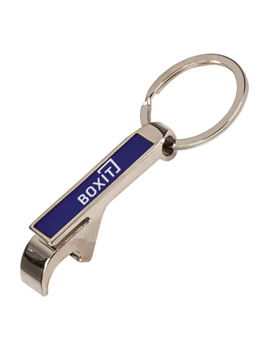 Blue Bottle Opener Keychain w/BoxIt logo