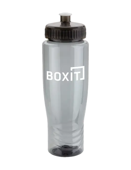 Roam Smoke 28 oz Eco-Polyclear Bottle with Push Pull Lid w/BoxIt logo