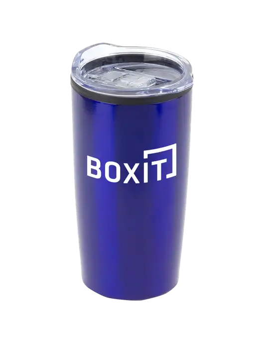 Olympus Blue 20 oz Tumbler w/BoxIt logo