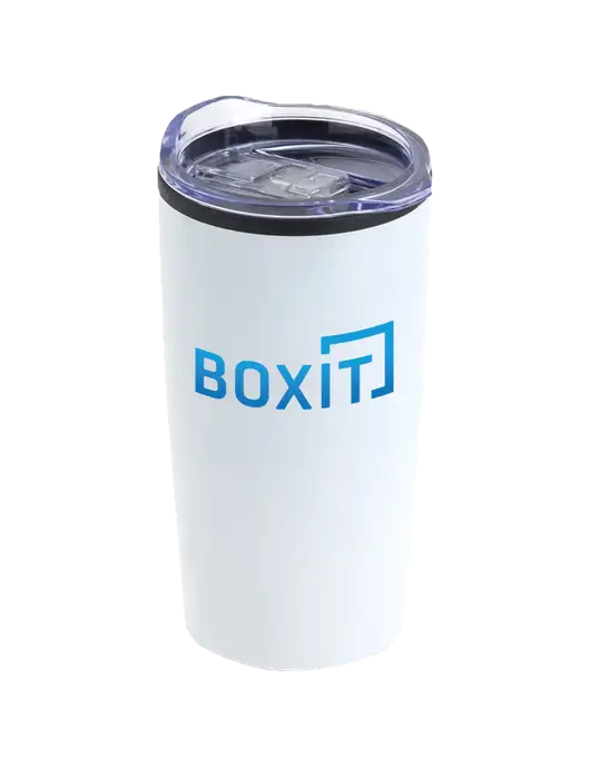 Olympus White 20 oz Tumbler w/BoxIt logo