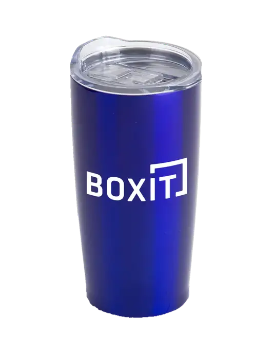 Society Blue 20 oz Insulated Tumbler w/BoxIt logo