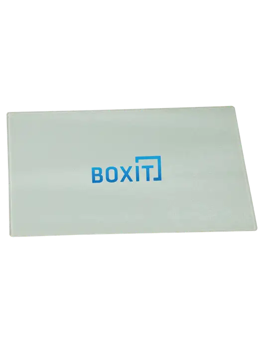 Glass Cutting Board, 11 x 8.5  w/BoxIt logo