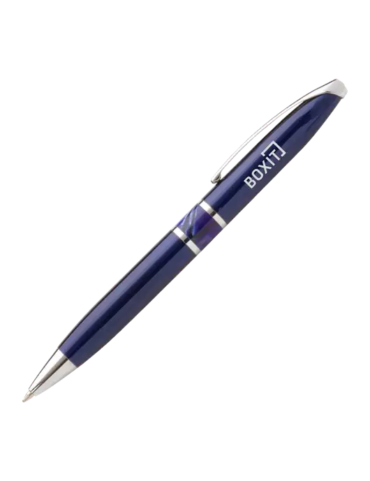 Illusion Navy Pen - Black Ink w/BoxIt logo