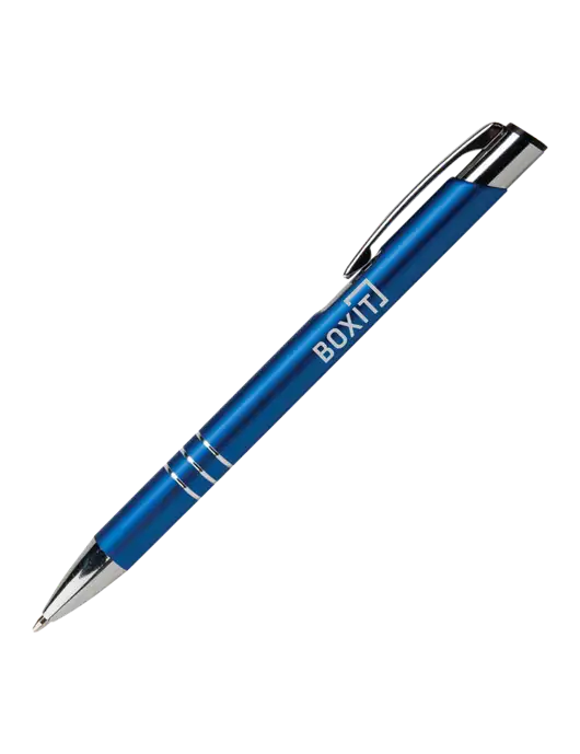 Laurent Blue Pen - Black Ink w/BoxIt logo