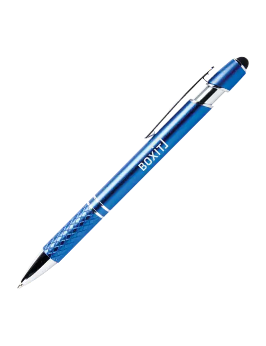 Valencia Blue Stylus Pen - Black Ink w/BoxIt logo