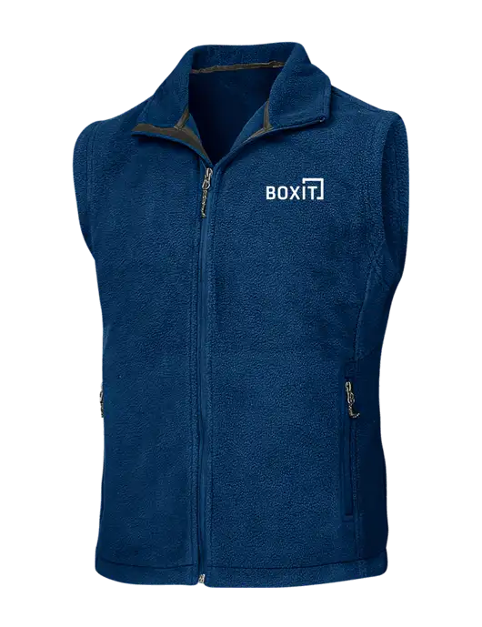 Navy Fleece Vest w/BoxIt logo