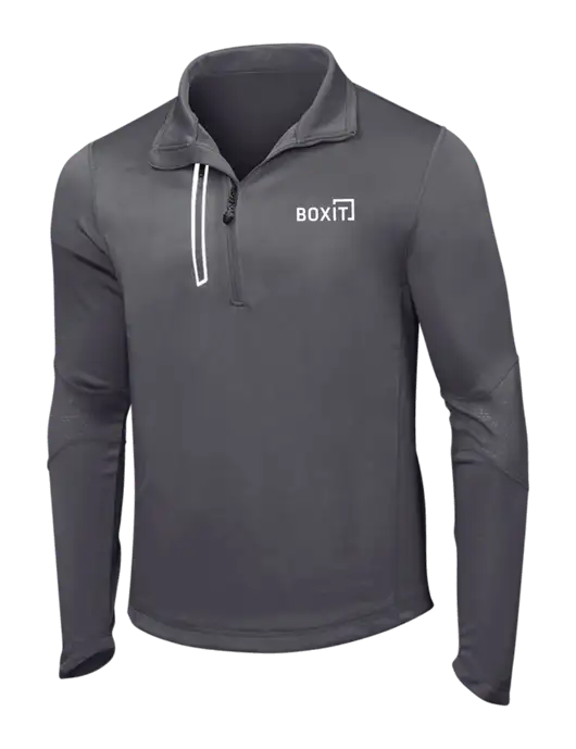 OGIO Gear Grey Endurance Fulcrum 1/4 Zip w/BoxIt logo