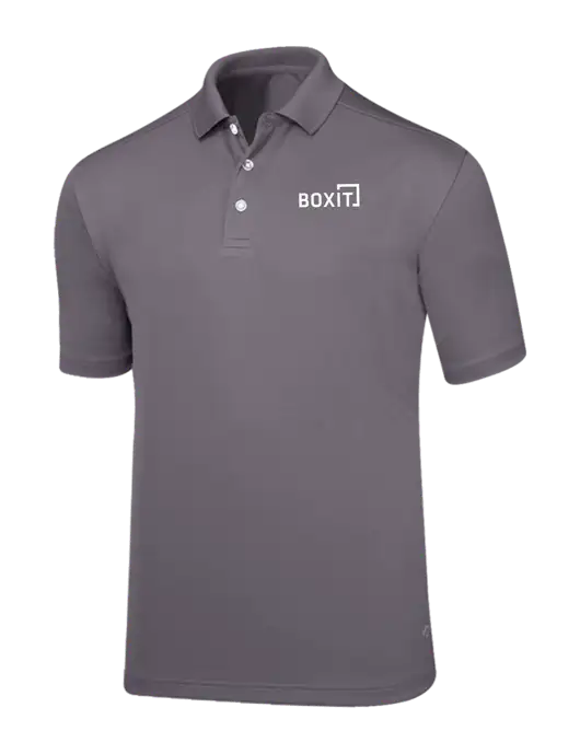 Callaway Core Medium Grey Performance Polo w/BoxIt logo