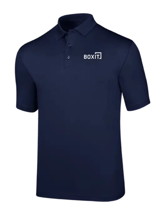 Callaway Opti-Dri Navy Chev Polo w/BoxIt logo