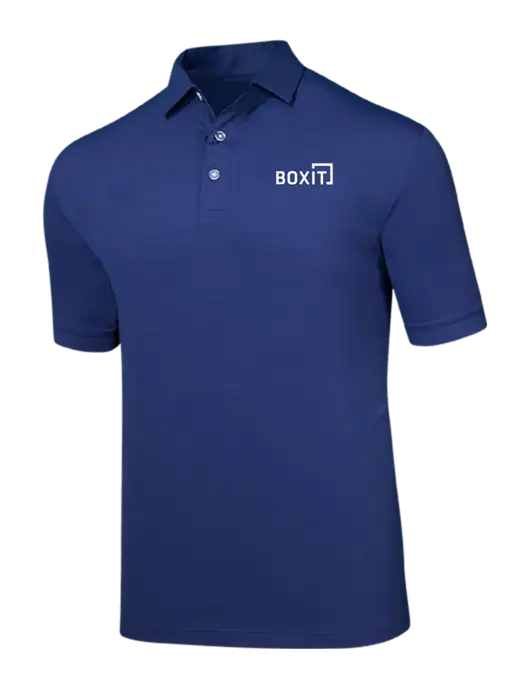 Callaway Navy Fashion Tonal Polo w/BoxIt logo