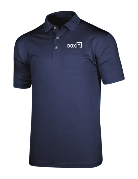Callaway Vibrant Navy Ventilated Polo w/BoxIt logo
