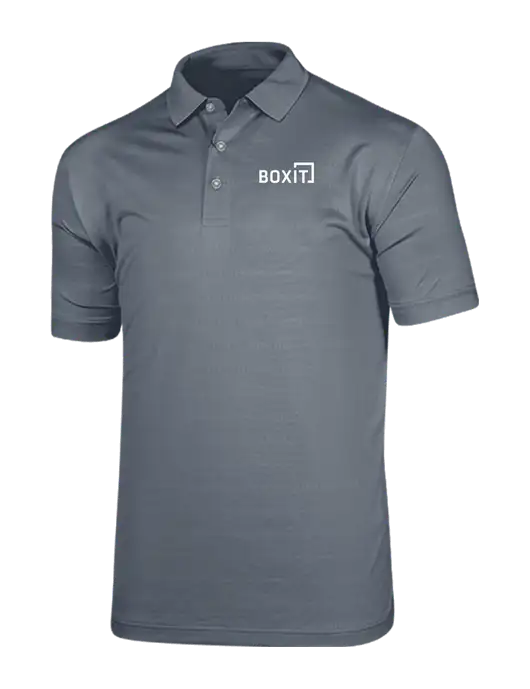 Callaway Vibrant Light Grey Ventilated Polo w/BoxIt logo