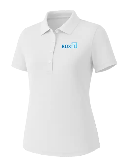 Callaway Womens Core Bright White Performance Polo w/BoxIt logo