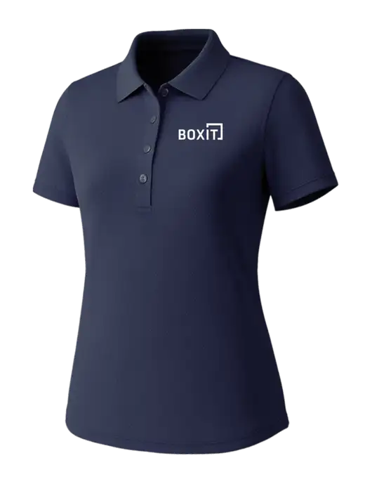 Callaway Womens Core Navy Performance Polo w/BoxIt logo