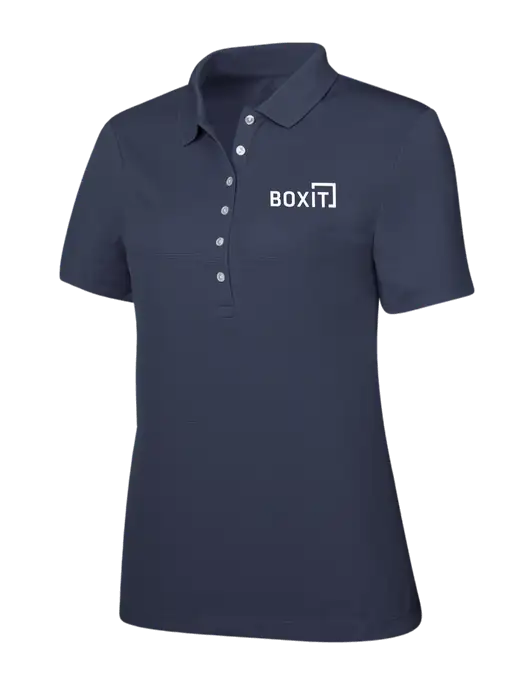 Callaway Womens Ottoman Navy Polo w/BoxIt logo
