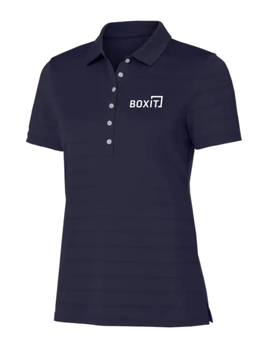 Callaway Womens Navy Ventilated Polo w/BoxIt logo