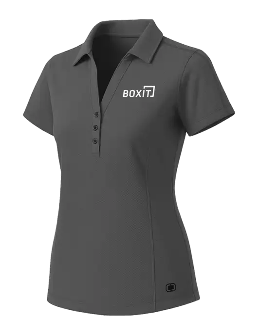OGIO Womens Medium Grey ONYX Polo w/BoxIt logo