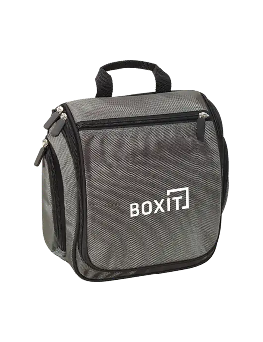 Hanging Deep Smoke Toiletry Kit  w/BoxIt logo