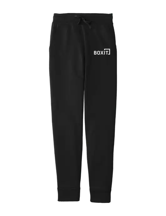 Sport-Wick Black Fleece Jogger w/BoxIt logo