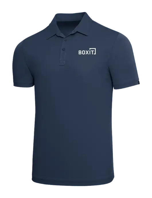 TravisMathew Navy Solid Oceanside Polo w/BoxIt logo
