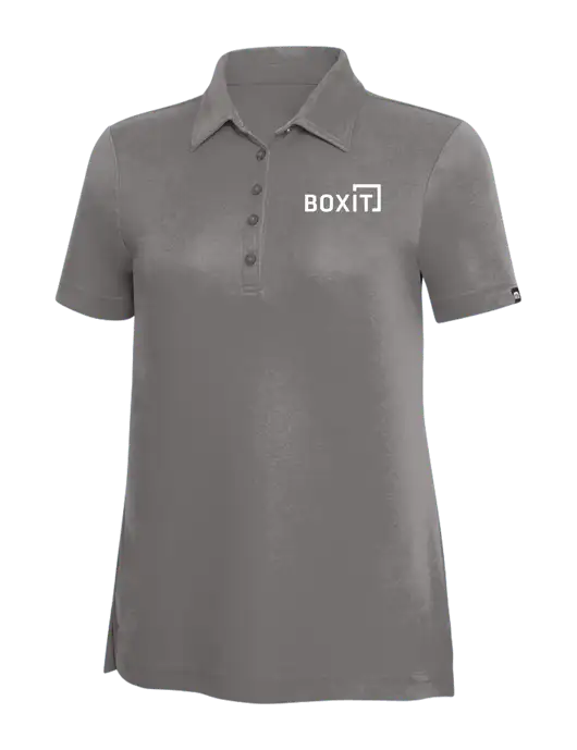 TravisMathew Grey Solid Womens Oceanside Polo w/BoxIt logo