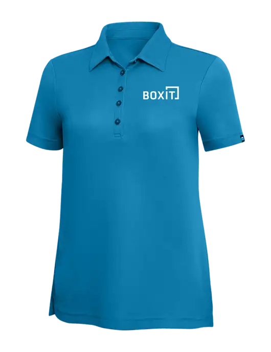 TravisMathew Sapphire Solid Womens Oceanside Polo w/BoxIt logo